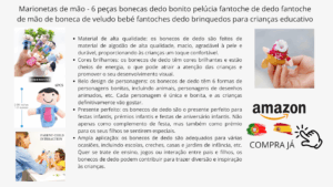 marionete, fantoche de dedo para crianças