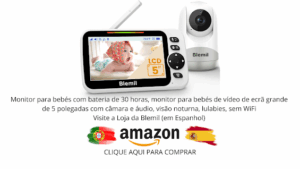anúncio de babá eletronica em vídeo, monitor de bebé